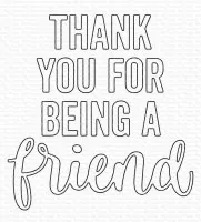 Thank You for Being a Friend - Stanzen - My Favorite Things