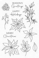 Pretty Poinsettias - Clear Stamps - My Favorite Things