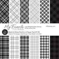 Black & White Plaid - 6"x6" - Paper Pad - My Favorite Things
