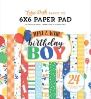 Make A Wish Birthday Boy - Paper Pad - 6"x6" - Echo Park