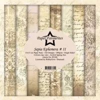 Sepia Ephemera #2 - Papier Set - 6"x6" - Paper Favourites