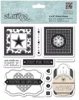 6x6" Urban Stamps Pastels - Clingstamp - Docrafts