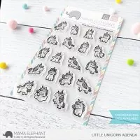 Little Unicorn Agenda - Clear Stamps - Mama Elephant