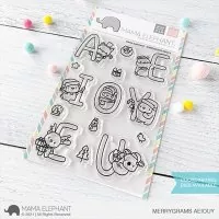 Merrygrams AEIOUY - Clear Stamps - Mama Elephant