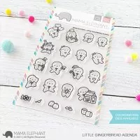 Little Gingerbread Agenda - Clear Stamps - Mama Elephant