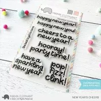New Year's Cheers - Clear Stamps - Mama Elephant