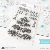 Festive Tree Clear Stamps Stempel Mama Elephant