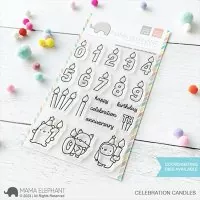 Celebration Candles Clear Stamps Stempel Mama Elephant
