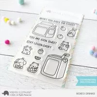 Boxed Drinks - Clear Stamps - Mama Elephant