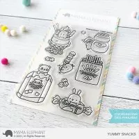Yummy Snacks - Clear Stamps - Mama Elephant
