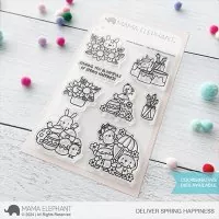 Deliver Spring Happiness - Clear Stamps - Mama Elephant
