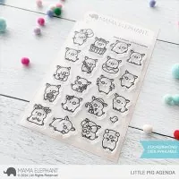 Little Pig Agenda Clear Stamps Stempel Mama Elephant