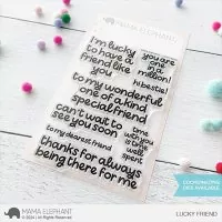 Lucky Friend - Clear Stamps - Mama Elephant