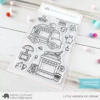 Little Agenda Ice Cream Clear Stamps Stempel Mama Elephant