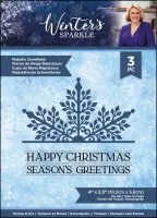 Winter's Sparkle - Majestic Snowflake stempel und stanzen set crafters companion