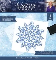 Winter's Sparkle - Delicate Snowflake schablonen crafters companion