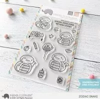 S ZODIAC SNAKE Clear Stamps Stempel Mama Elephant