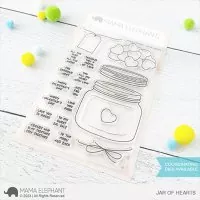 Jar of Hearts - Clear Stamps - Mama Elephant