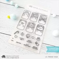 Lil Friend Tags - Clear Stamps - Mama Elephant