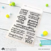 New Beginnings - Clear Stamps - Mama Elephant