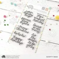 Scripty Xmas - Clear Stamps - Mama Elephant