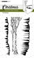 Christmas Essentials Nr. 243 Tree Landscape - Clear Stamps - Studio Light