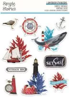 Simple Vintage Vintage Seas - Layered Stickers - Simple Stories