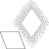 Confetti Diamond - Schablone - WOW