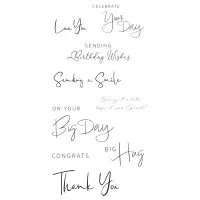 Daily Sentiments #2 Clear Stamps Sizzix