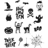 Spooky Scribbles - Rubber Stamps - Tim Holtz - Stampers Anonymous