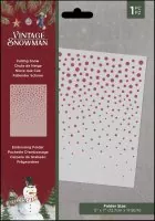 Vintage Snowman - Embossing Folder - Falling Snow - Crafters Companion