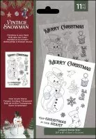 Vintage Snowman - Christmas in your Heart - Stempel - Crafters Companion