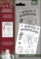Vintage Snowman - Winter Wonderland - Stempel - Crafters Companion