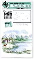WC Simple Scene Lake - Watercolor Clear Stamps - Art Impressions
