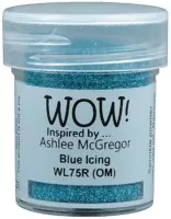 wow embossing powder Ashlee McGregor Colour Blends Blue Icing