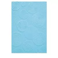 Abstract Rounds Multi-level Texture Fades Embossing Folder by Sizzix