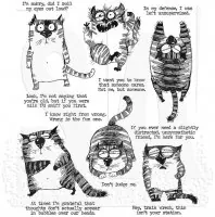 Snarky Cat - Cling Stamps - Tim Holtz - Stamper Anonymous 