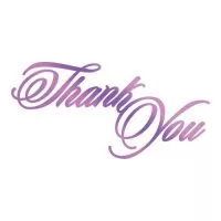 Hotfoil Stamp - Thank You - Couture Creations