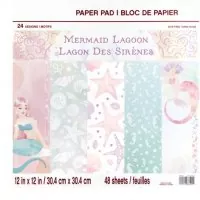 craft smith mermaid lagoon 12x12 inch paper pad mp