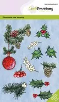 Weihnachtskugel mit Zweigen - Clear Stamps - CraftEmotions