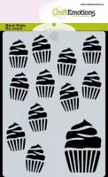 Cupcakes - Stencils - CraftEmotions