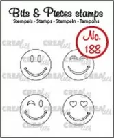 Happy Faces Outline - Stempel - Crealies