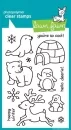 Critters in the Snow - Stempel
