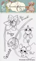 Daffodil Mice - Stempel - Colorado Craft Company