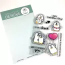 Valentine Penguins - Stempel - Gerda Steiner Designs