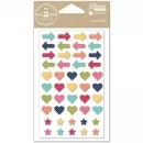 Epoxy Stickers - Arrows, Hearts & Stars