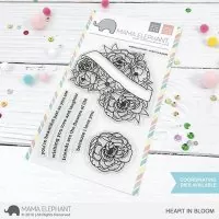 Heart in Bloom - Clear Stamps - Mama Elephant