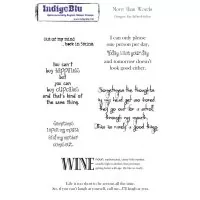 More than Words - Red Rubber Stamp - IndigoBlu