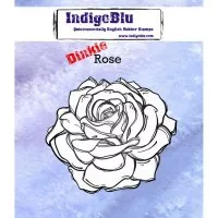 Dinkie - Rose - Red Rubber Stamp - IndigoBlu