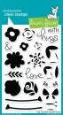 lf1332 fab flowers clear stamps lawn fawn
